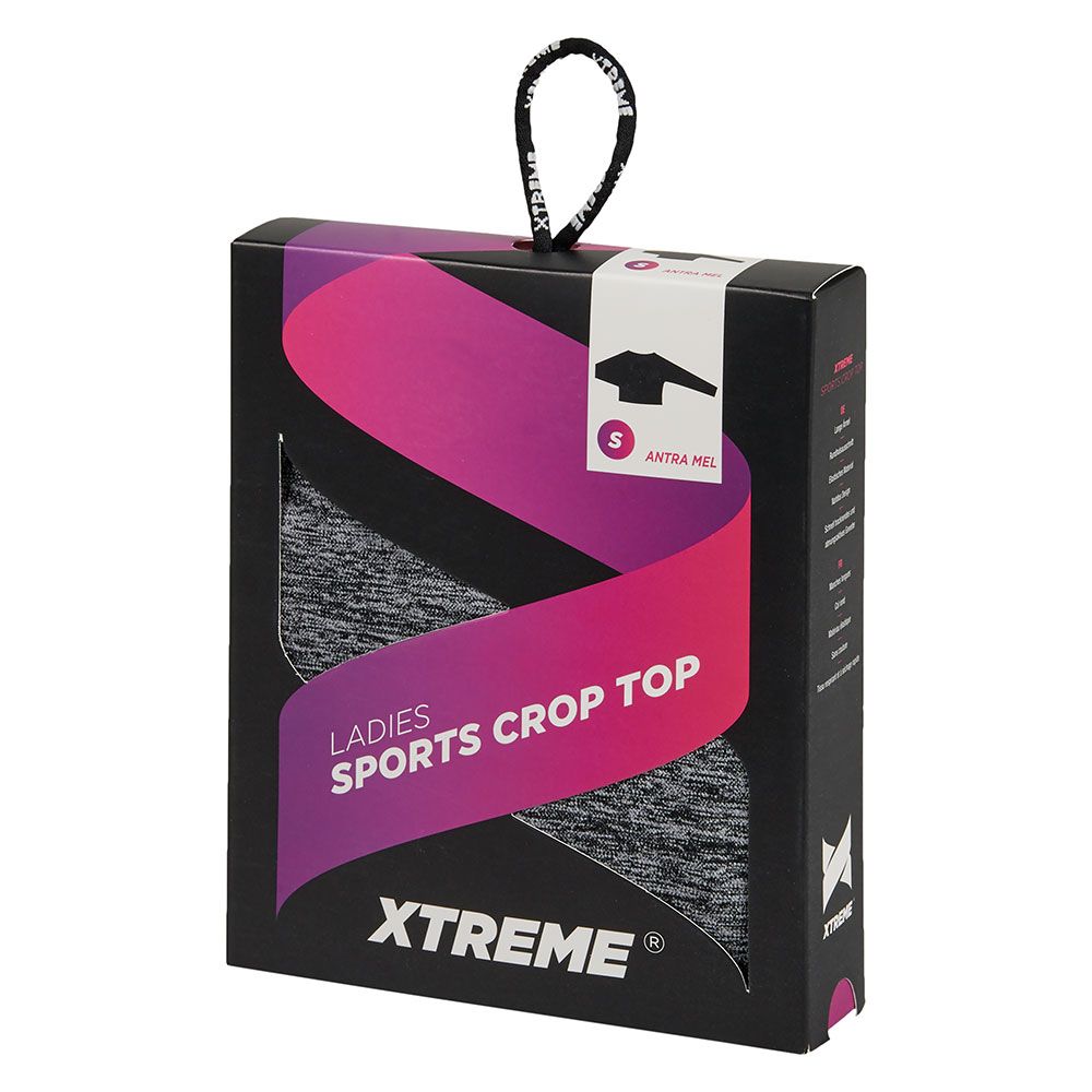 Xtreme Sportswear Croptop lange mouwen Dames Zwart