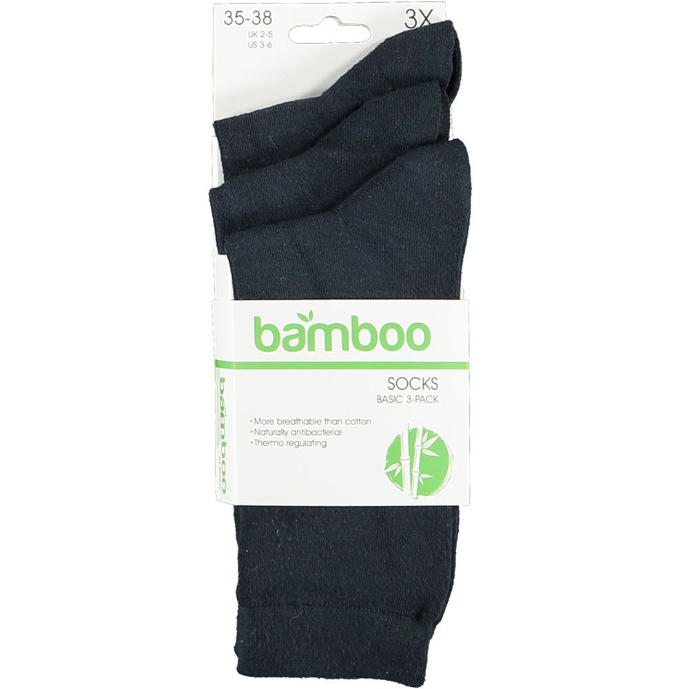 Apollo Sokken Basic Bamboo Navy 9-pack