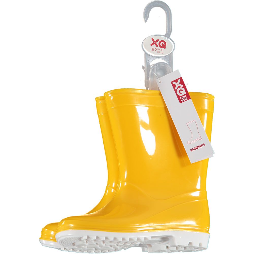 XQ Kinder Regenlaarzen Geel