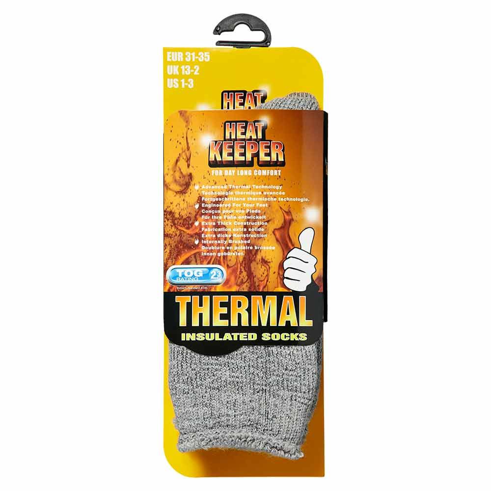 Heatkeeper Kinder Thermo Sokken Medium Grey