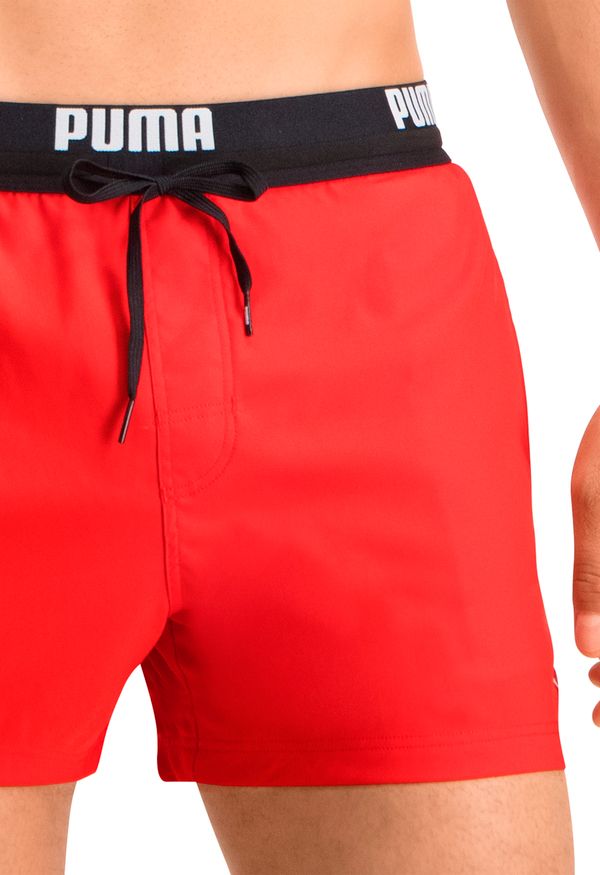 Puma Zwembroek Mannen Logo Short Red