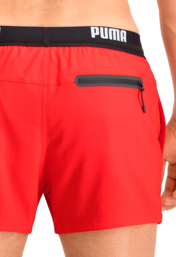 Puma Zwembroek Mannen Logo Short Red
