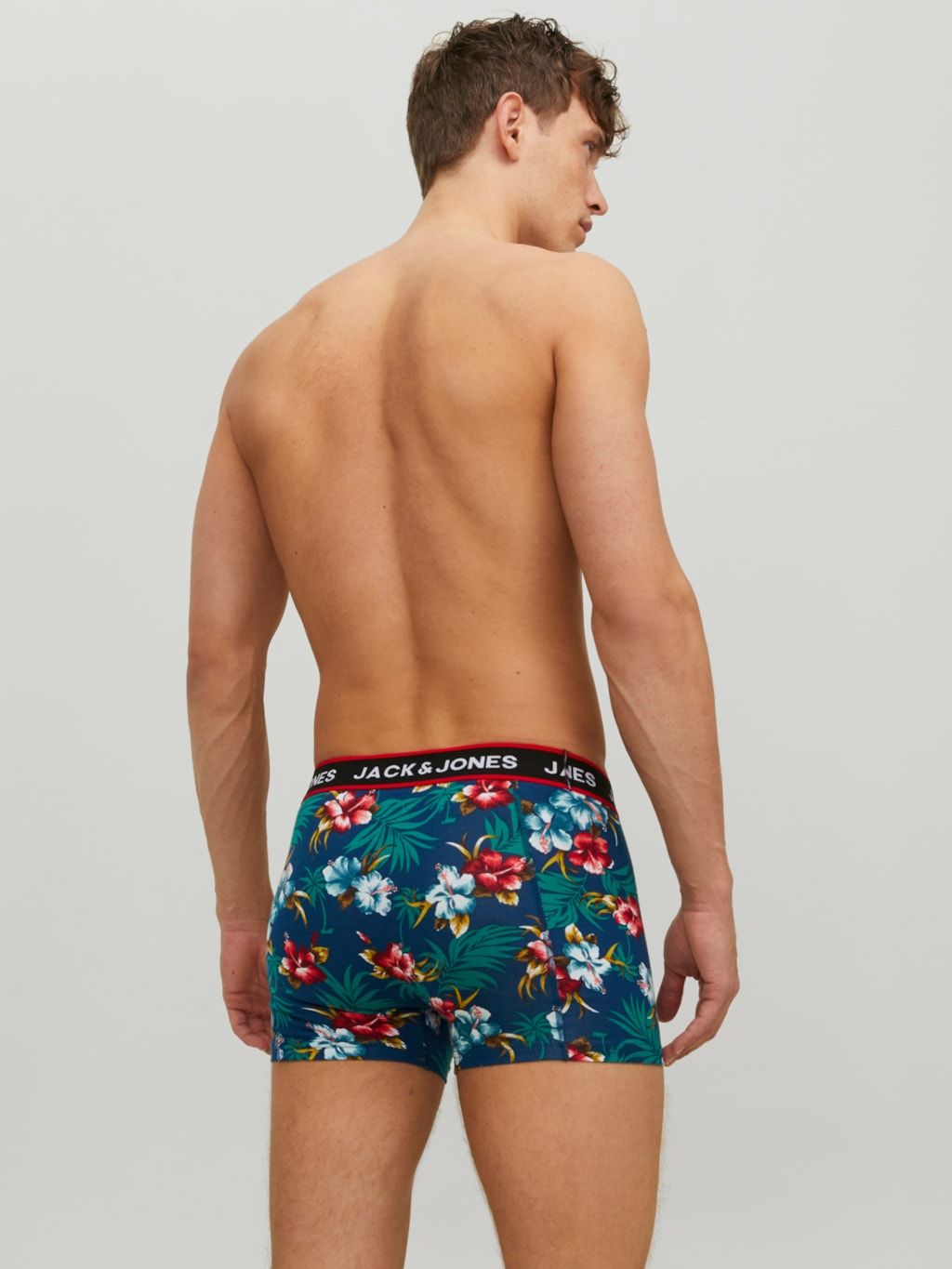 Jack & Jones Boxershorts JACFLOWER Trunks 6-pack Zwart / Navy
