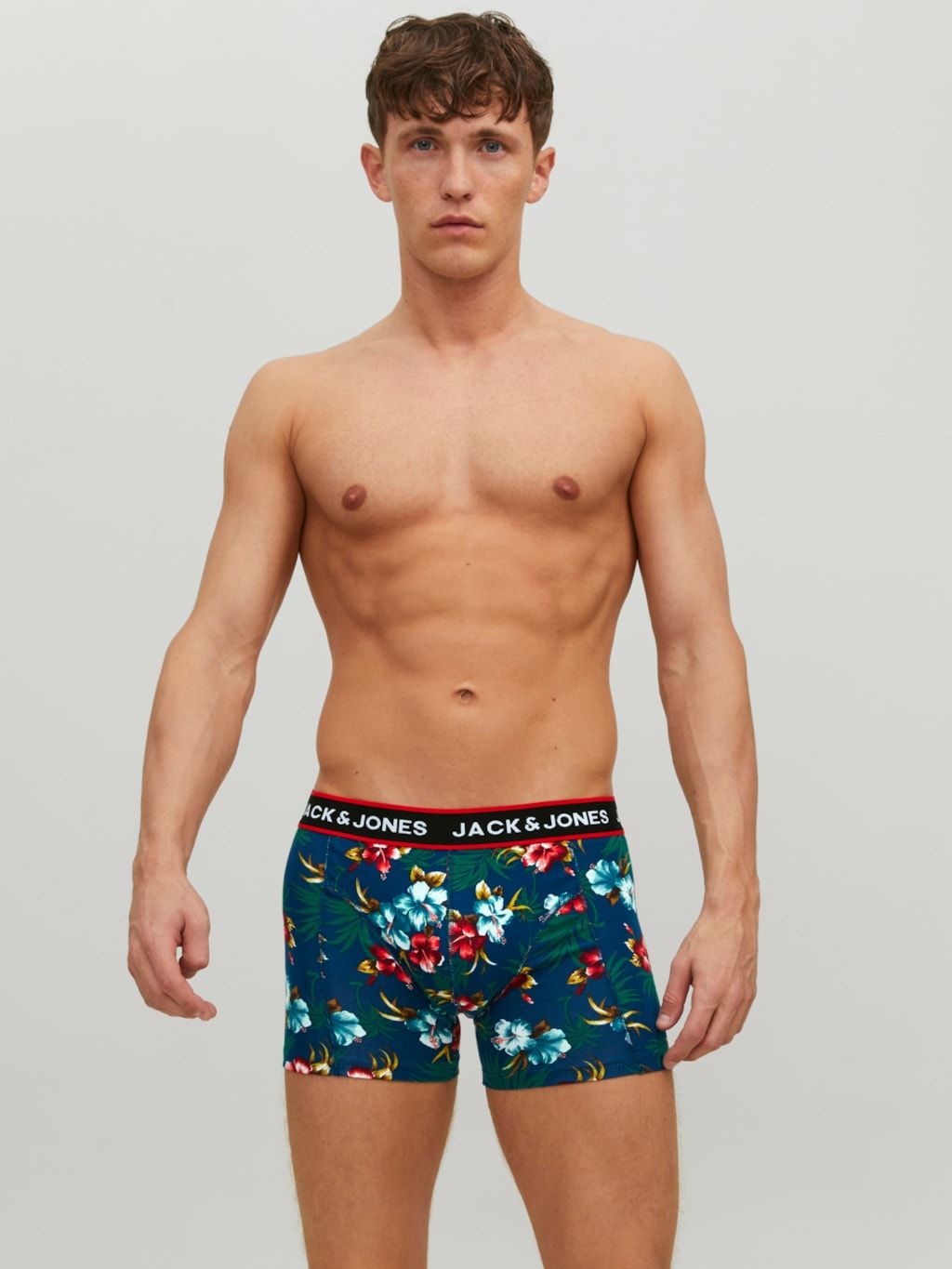 Jack & Jones Boxershorts JACFLOWER Trunks 6-pack Zwart / Navy