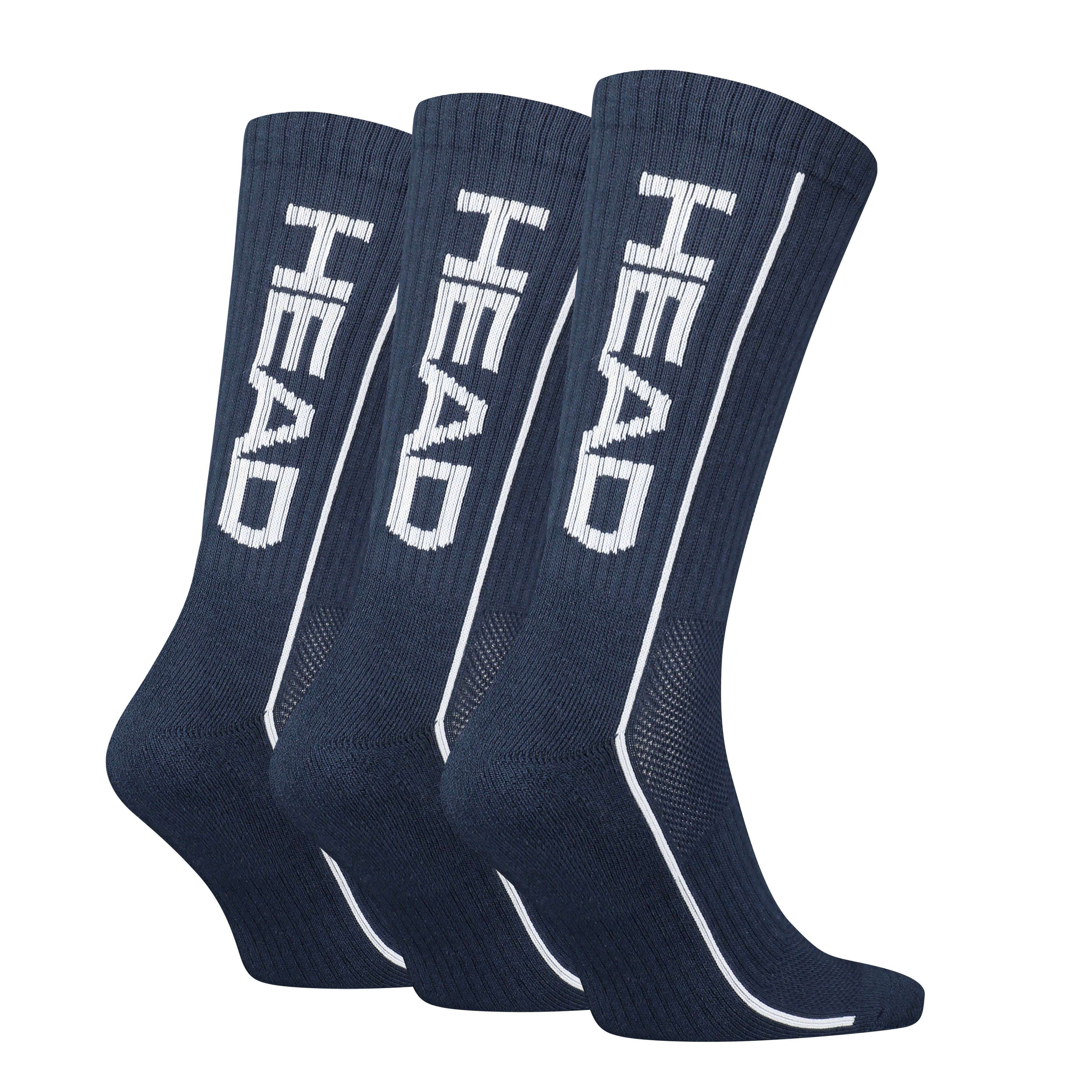 HEAD Sokken Performance Crew 3-pack Navy