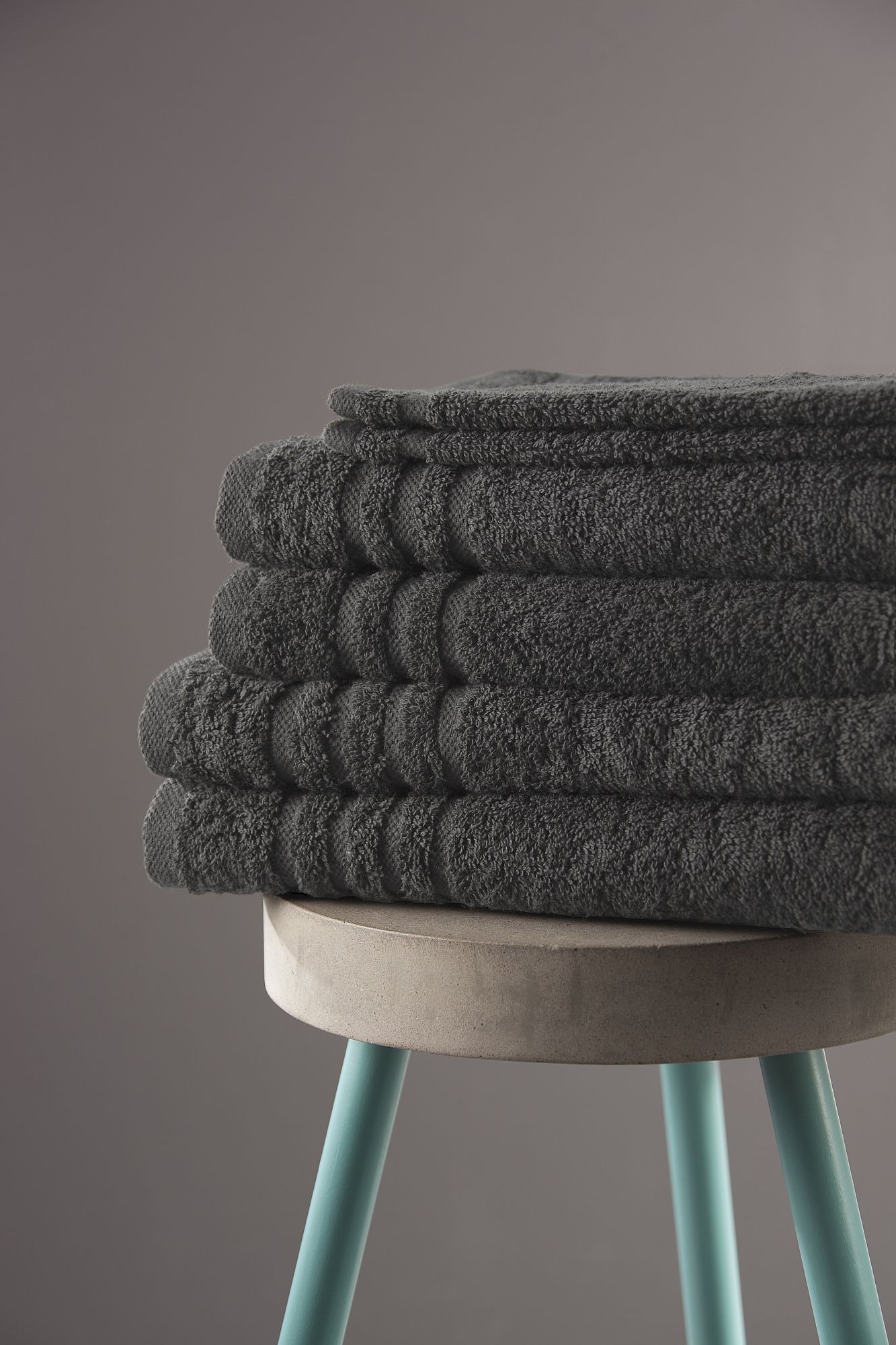 Byrklund Handdoek 50x100 cm 500gram Antraciet - 10 stuks