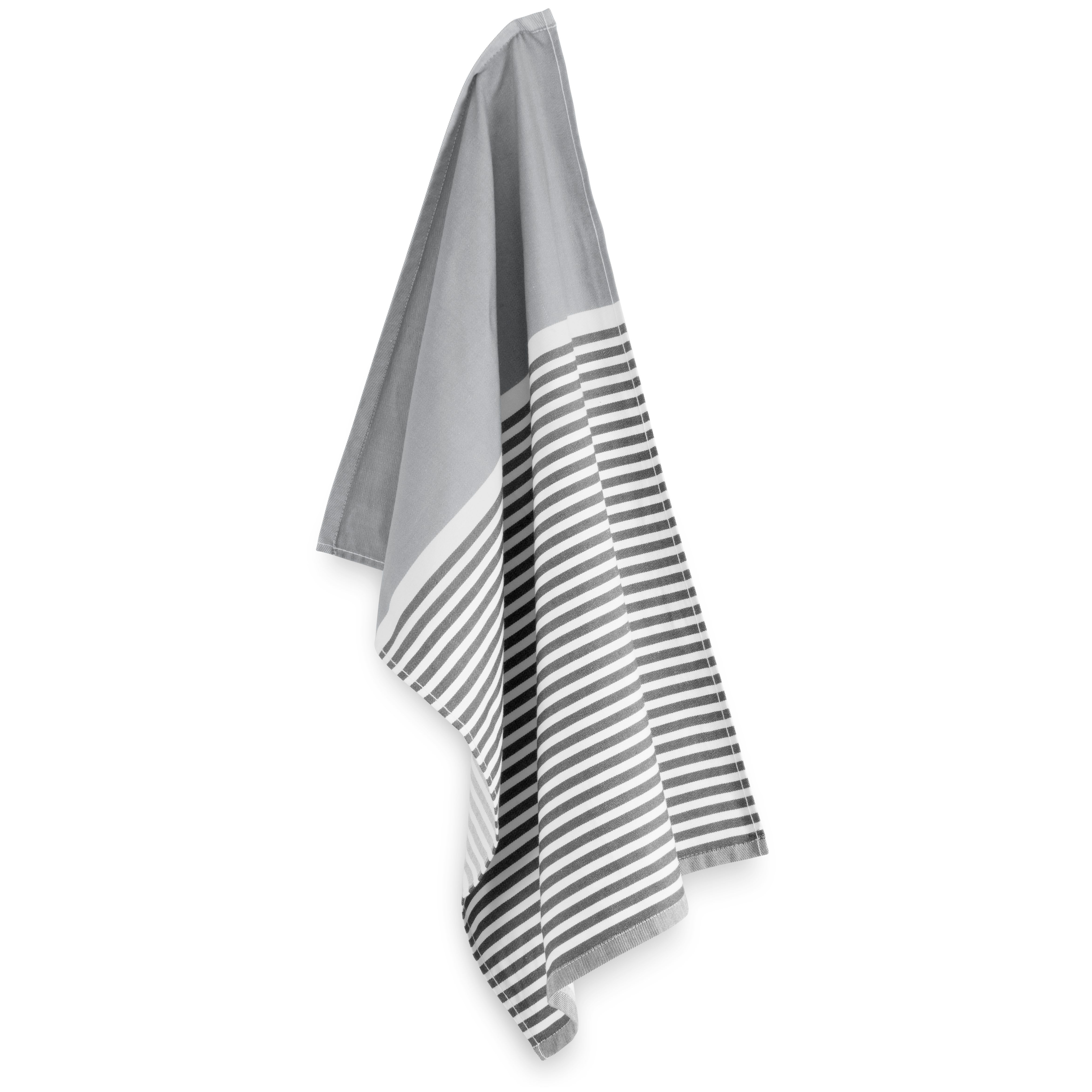Byrklund Keuken- en Theedoeken set Dry Dishes & Dry Hands Grijs - 8 delig