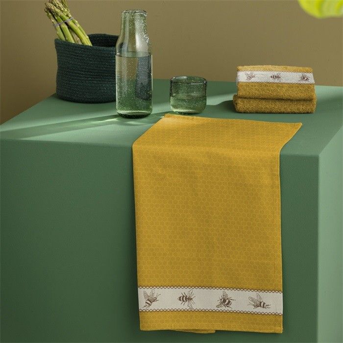 DDDDD Keukendoek Bees Geel - 6 stuks