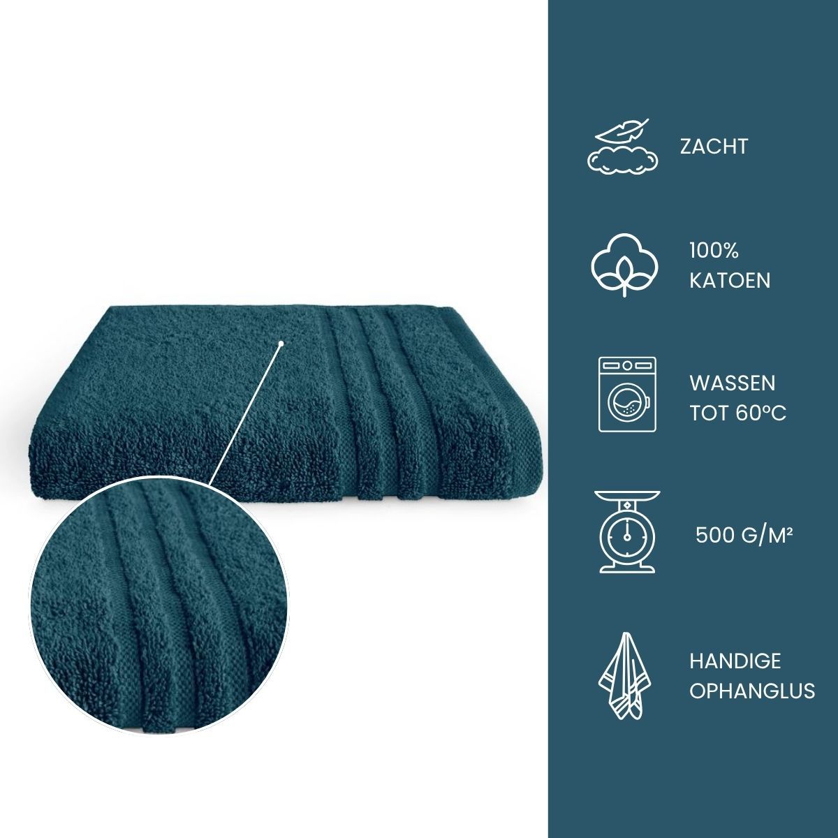 Byrklund Handdoek 50x100 cm 500gram Donkerblauw - 10 stuks