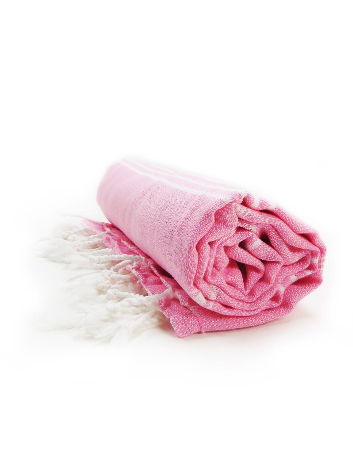 The One Towelling Hamamdoek Pink/Wit