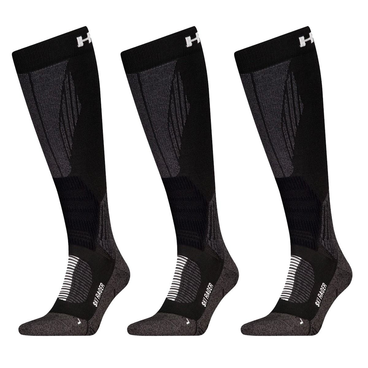 HEAD Skisokken Racer Kneehigh 3-pack Zwart