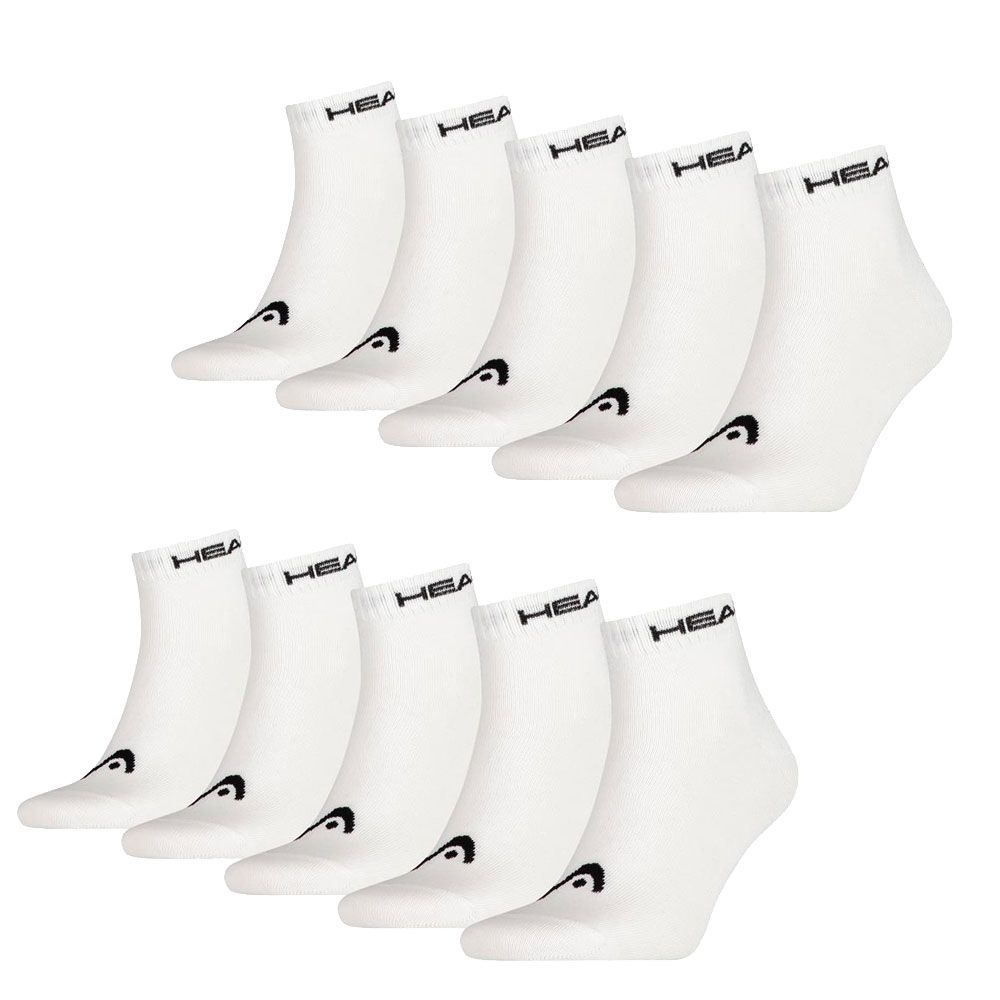 Head Sokken Quarter 10-pack Wit