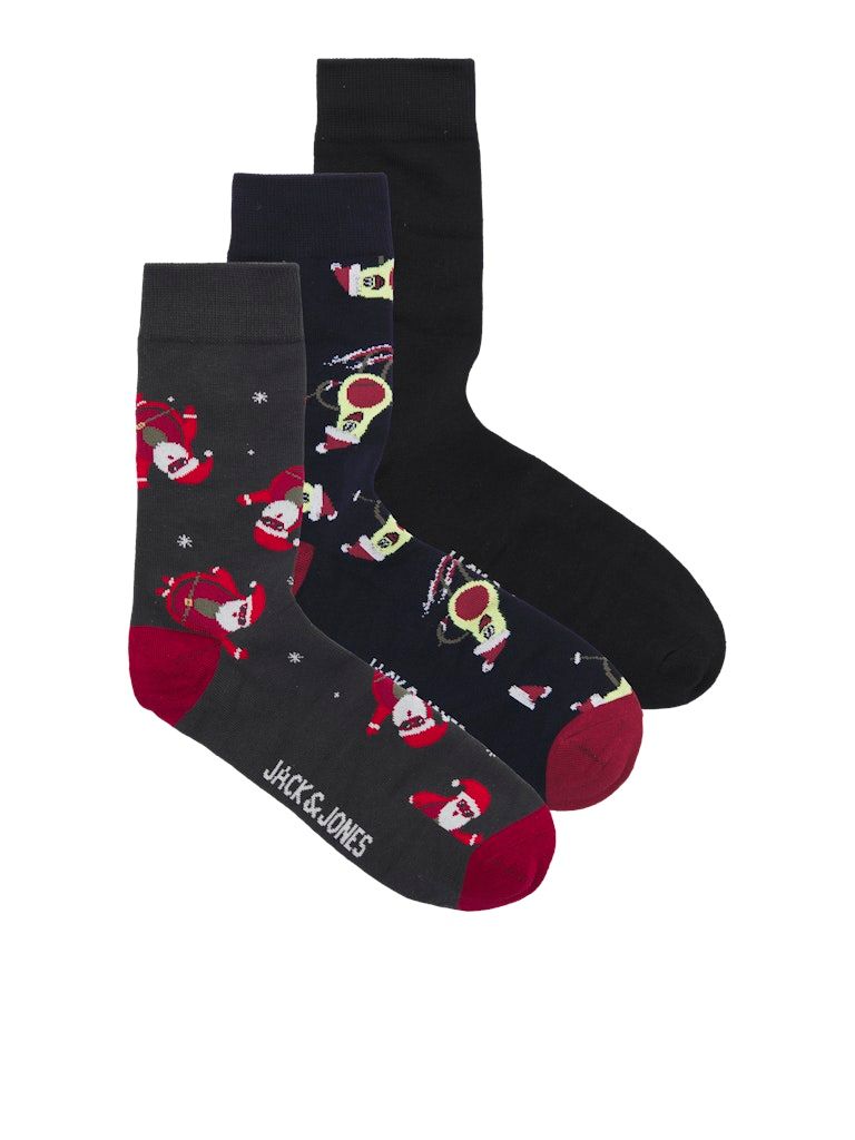 Jack & Jones Kerst Sokken Giftbox 3-pack JACMERRY X-MAS