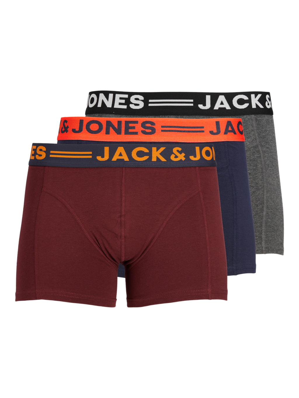 Jack & Jones Boxershorts JACLICHFIELD Trunks 3-pack Burgundy