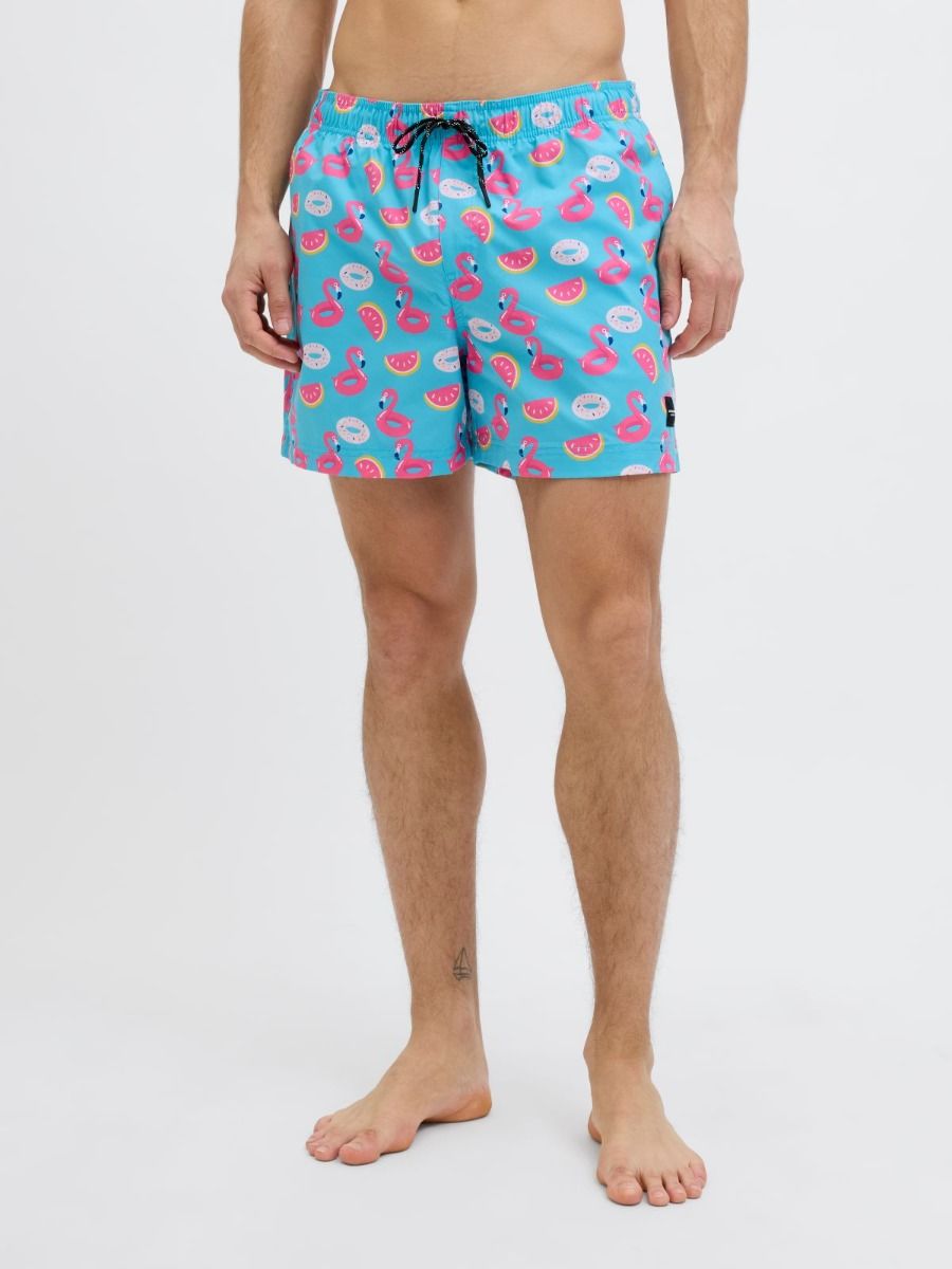 Jack & Jones Zwembroek JPSTMAUI Novelty AOP Scuba Blue