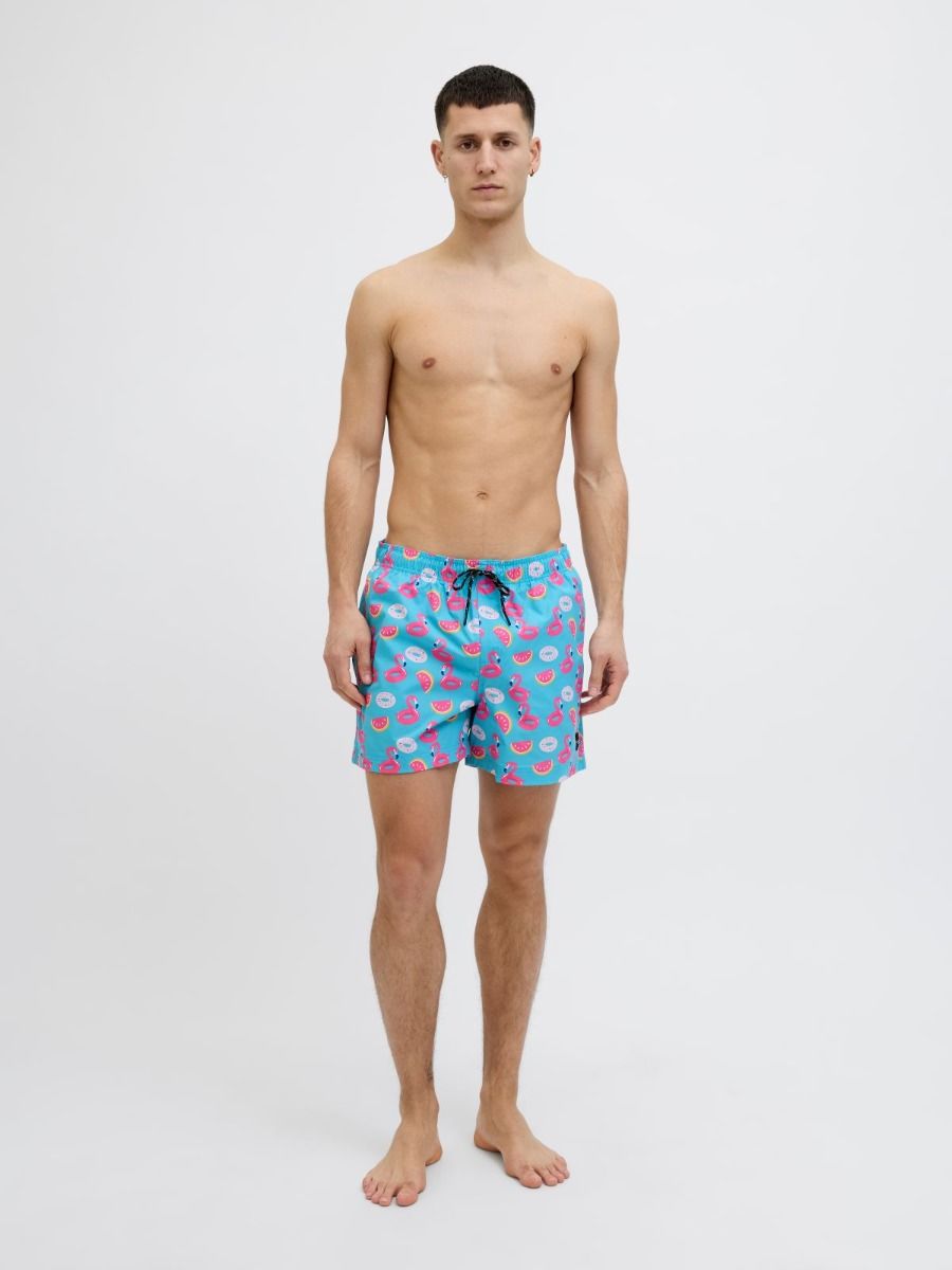 Jack & Jones Zwembroek JPSTMAUI Novelty AOP Scuba Blue