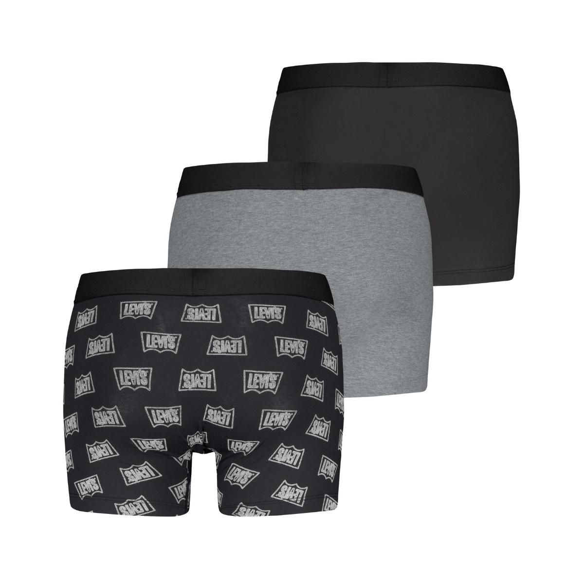 Levi's Boxershorts Giftbox 3-pack Black / Grey