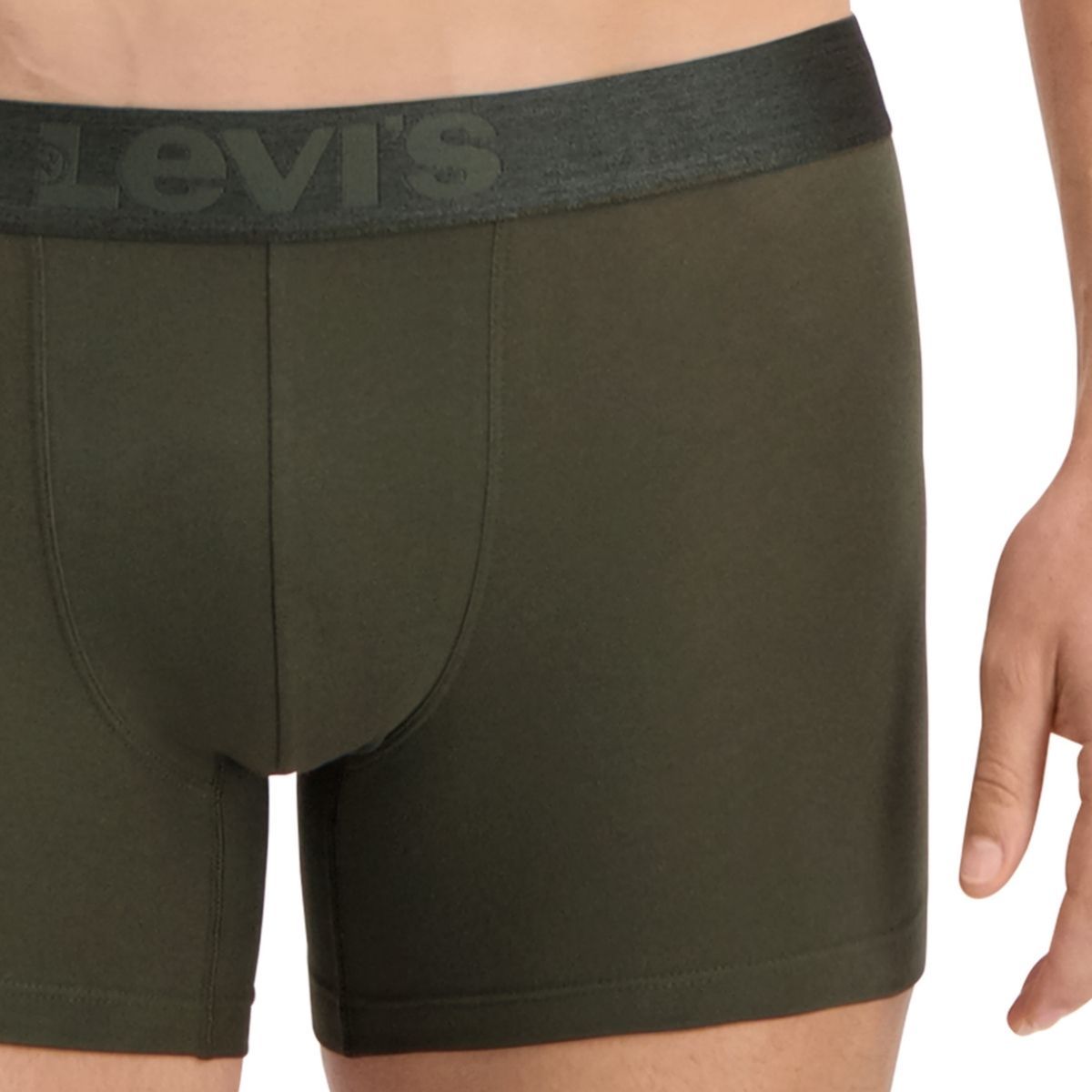 Levi's Boxershorts Melange WB Organic Cotton 6-pack Khaki