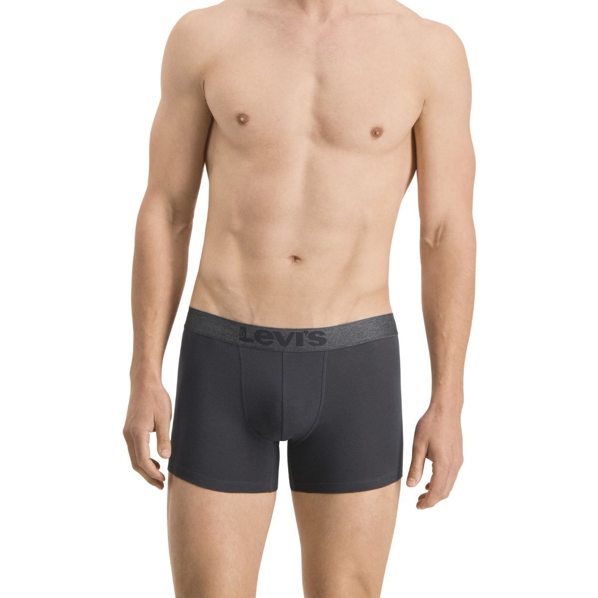 Levi's Boxershorts Melange WB Organic Cotton 6-pack Zwart
