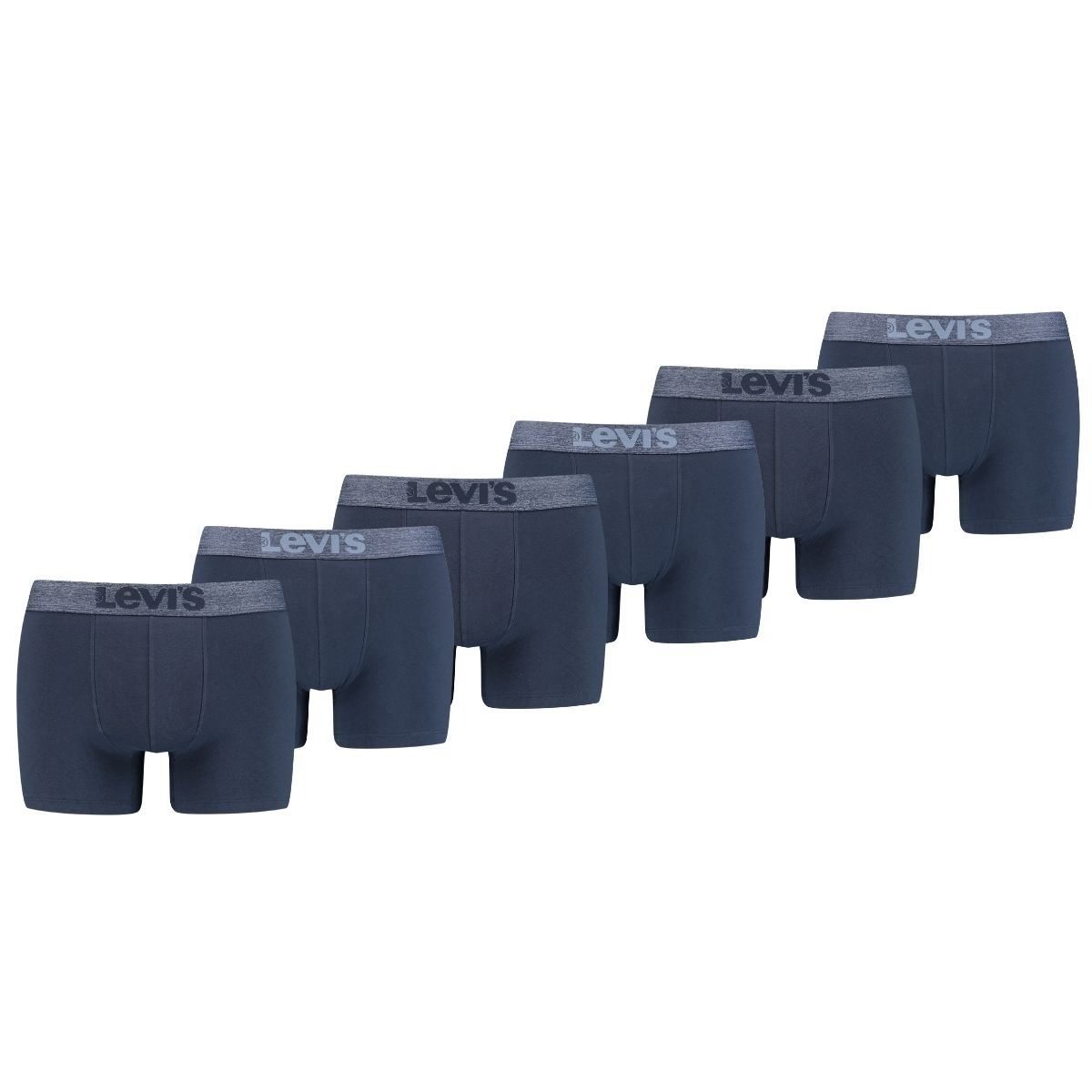 Levi's Boxershorts Melange WB Organic Cotton 6-pack Mood Indigo