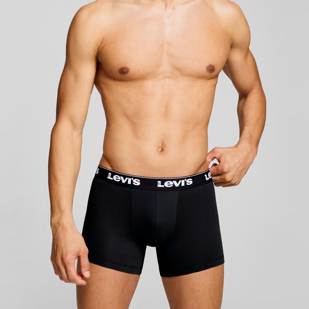 Levi's Boxershorts Repeat Logo 3-pack Zwart