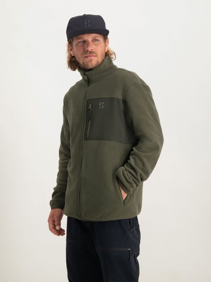 Poederbaas Four Seasons Fleece Vest Heren Groen