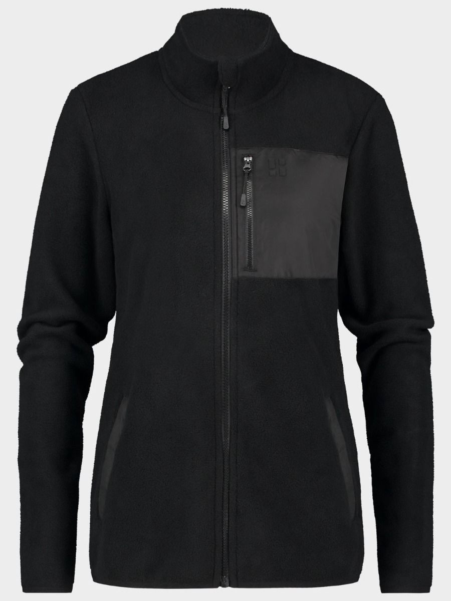Poederbaas Four Seasons Fleece Vest Dames Zwart