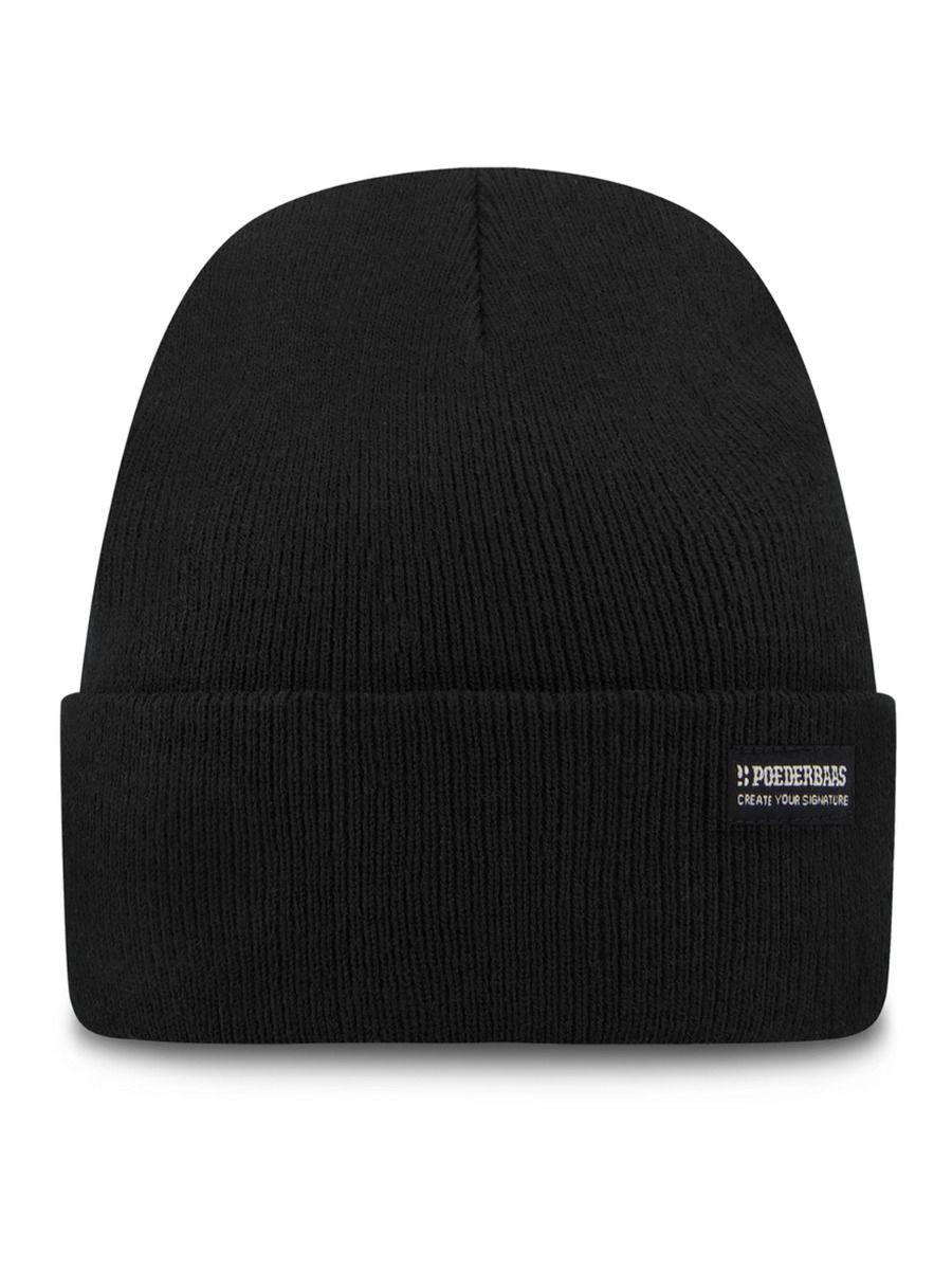 Poederbaas Muts Park Beanie Zwart