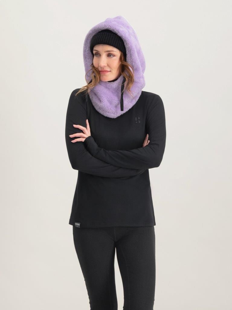 Poederbaas Balaclava Dames Fluffy Lila