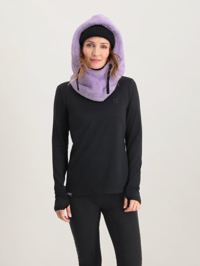 Poederbaas Balaclava Dames Fluffy Lila