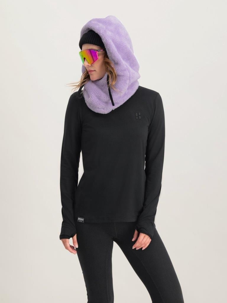 Poederbaas Balaclava Dames Fluffy Lila