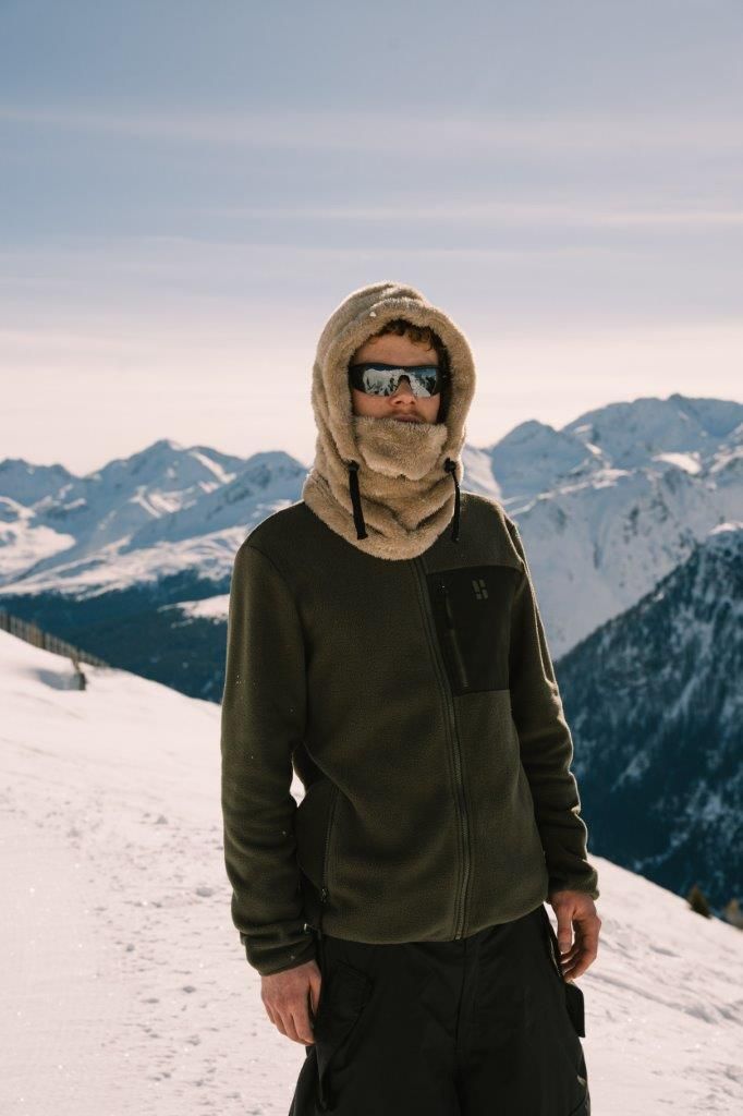 Poederbaas Balaclava Dames Fluffy Zand