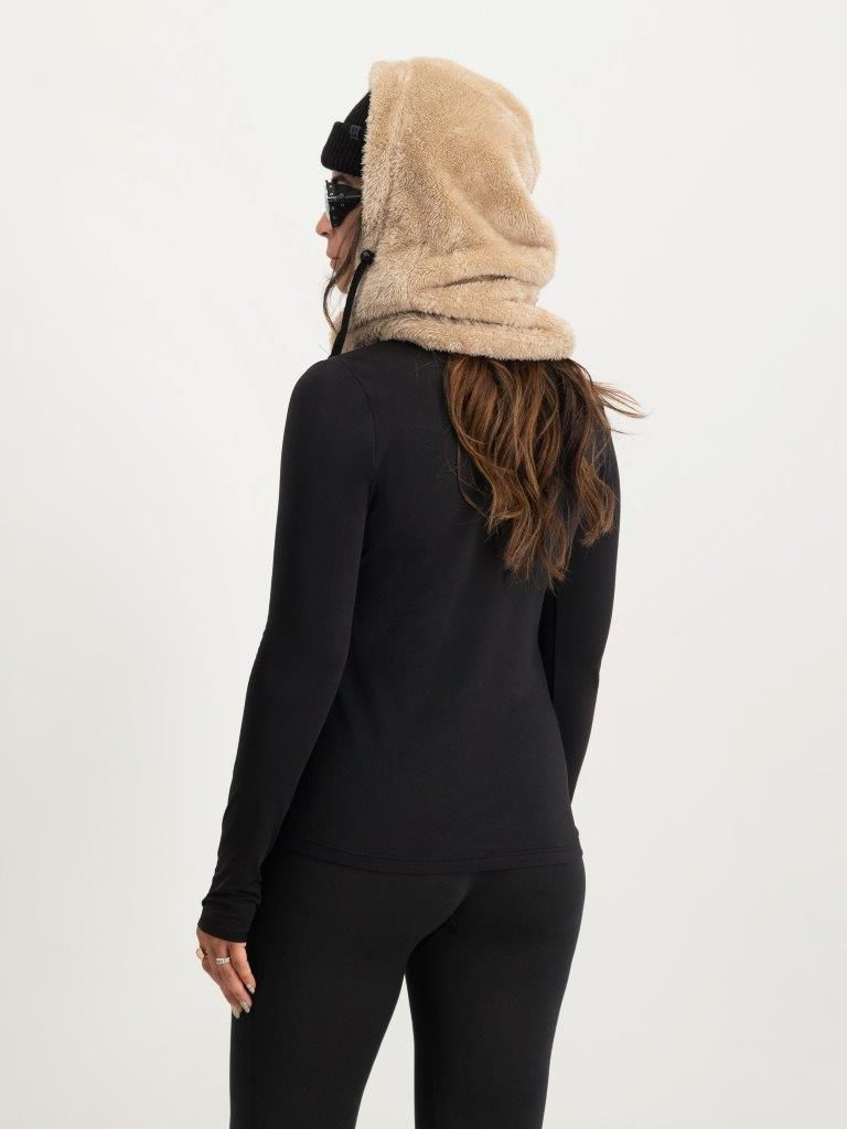 Poederbaas Balaclava Dames Fluffy Zand