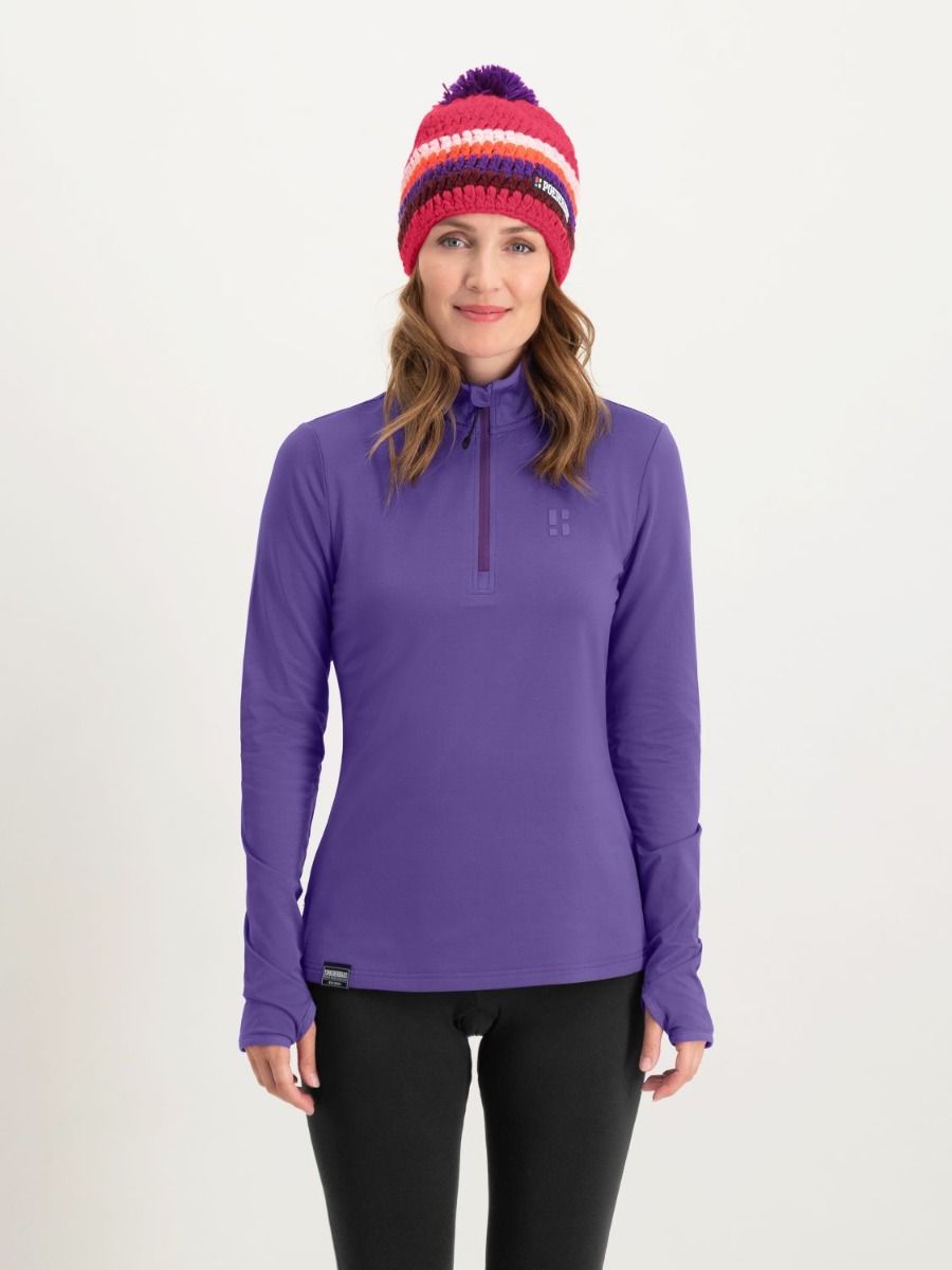Poederbaas Midlayer Pully Dames Four Seasons Lightweight Paars