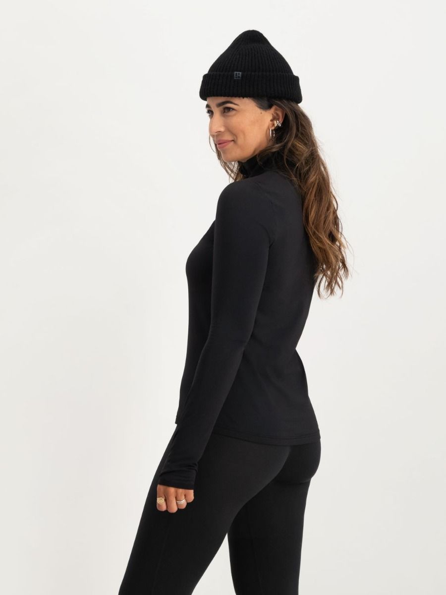 Poederbaas Midlayer Pully Dames Four Seasons Lightweight Zwart