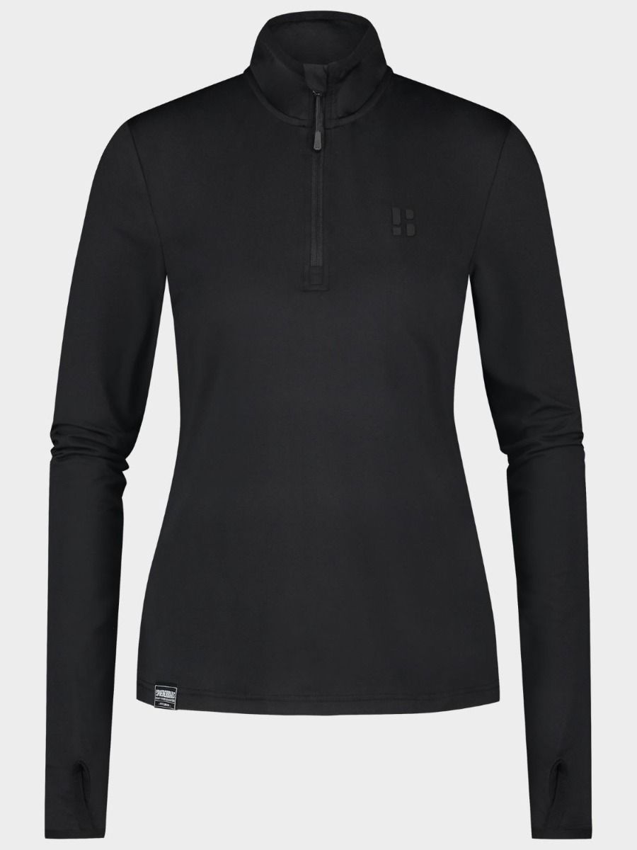 Poederbaas Midlayer Pully Dames Four Seasons Lightweight Zwart