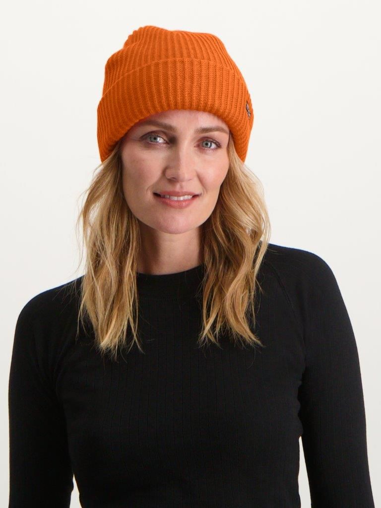 Poederbaas Muts Royal Rib Beanie Orange