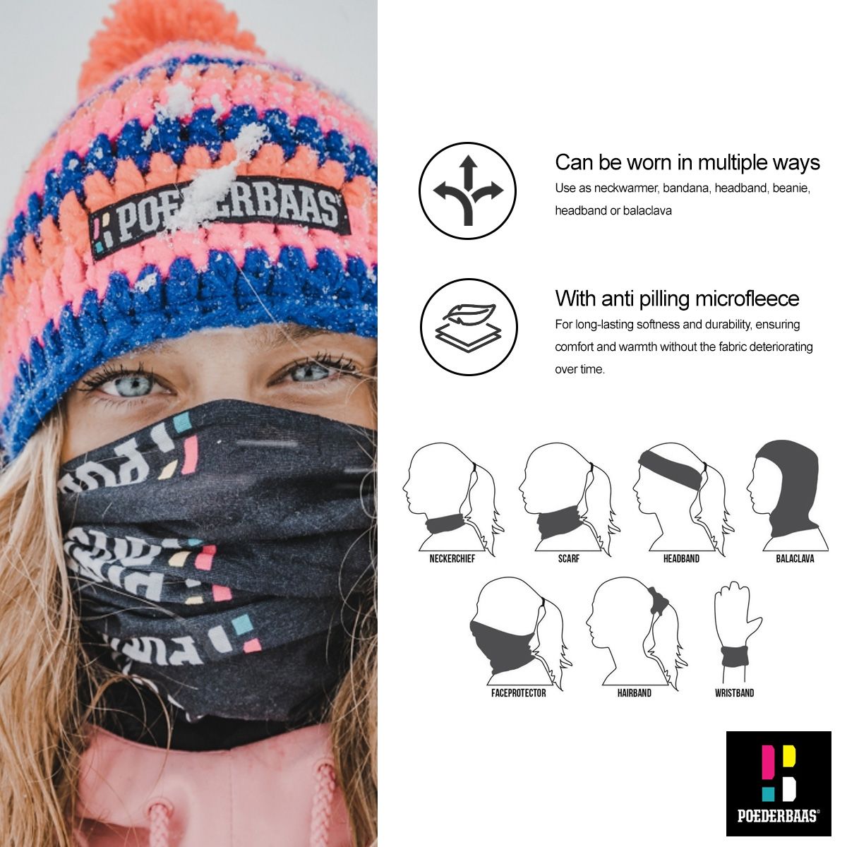 Poederbaas Nekwarmer Roze