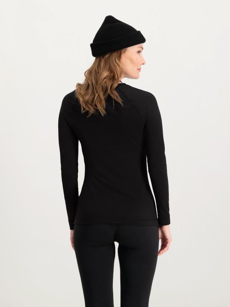 Poederbaas Thermoset Dames Lightweight - Thermoshirt + Thermolegging - Zwart