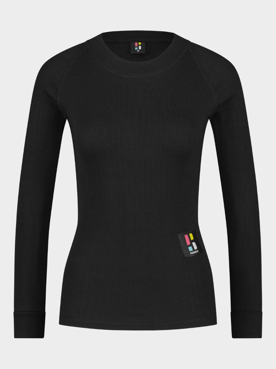 Poederbaas Thermoshirt Dames 2-pack Pro Zwart
