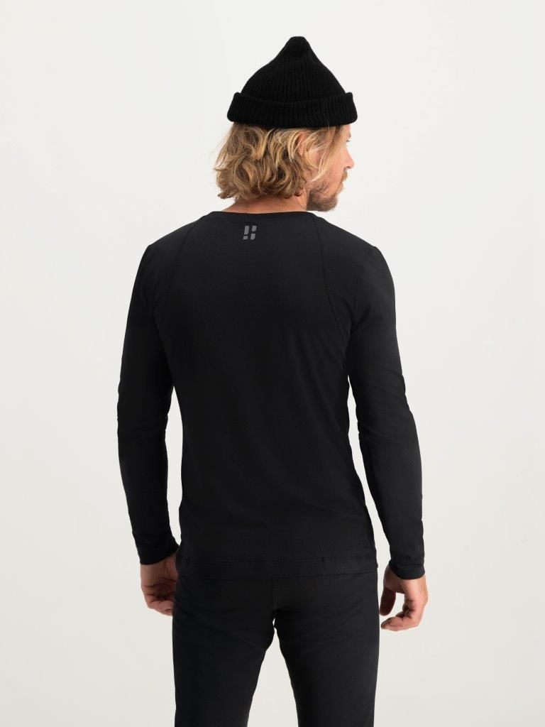 Poederbaas Thermoshirt Heren Lightweight Zwart