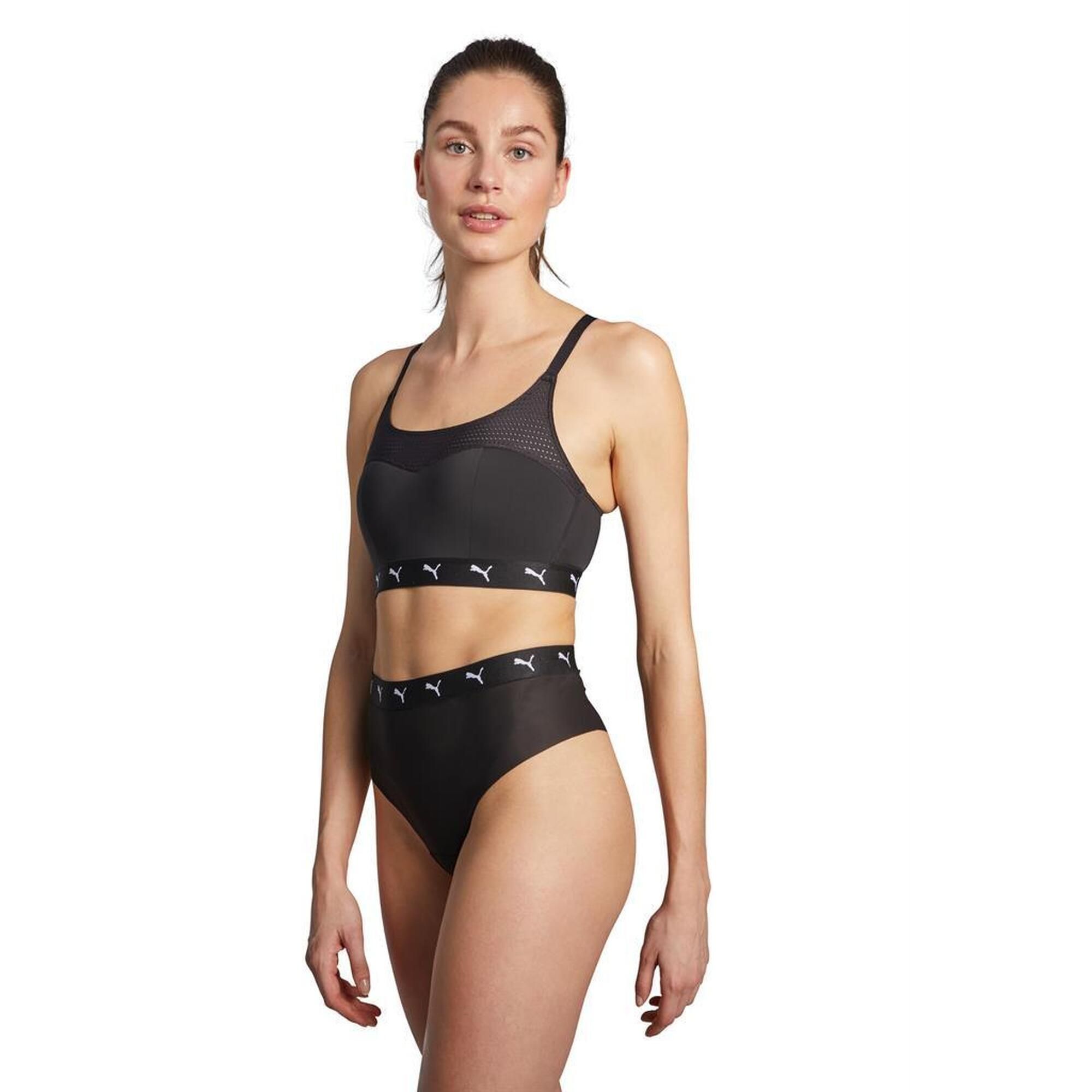 Puma Sport String High Waist 2-pack Zwart