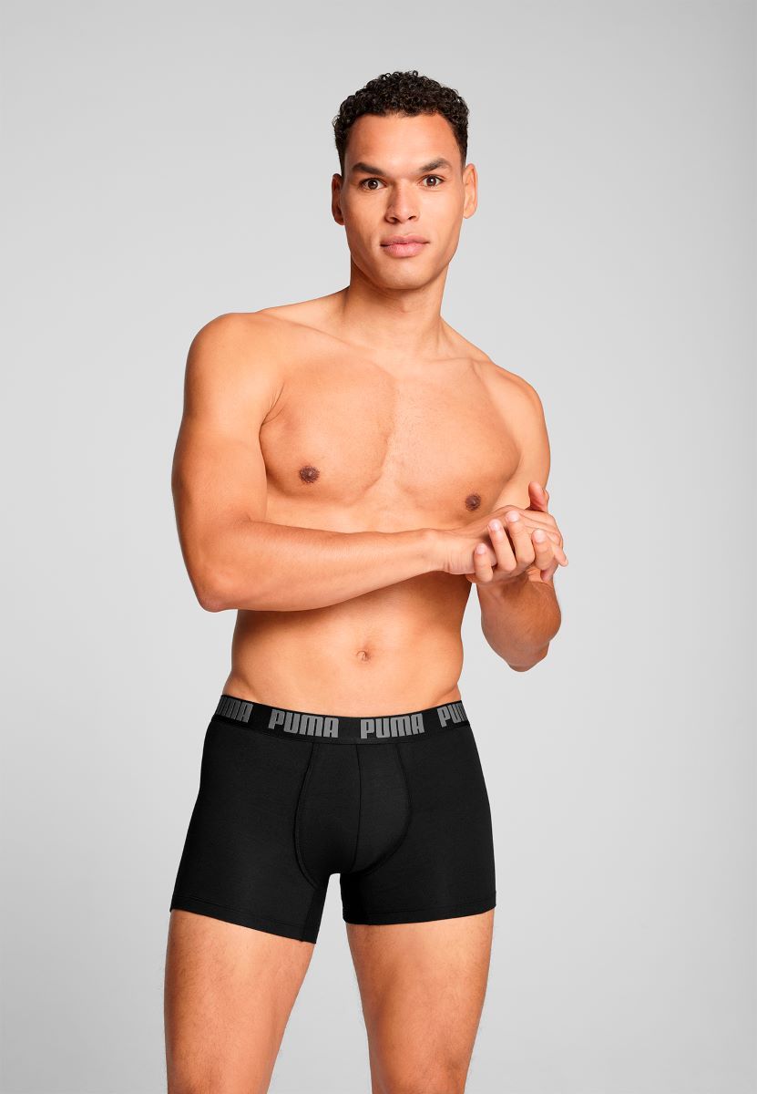Puma Boxershorts Everyday Basic 2-pack Grey Melange / Black