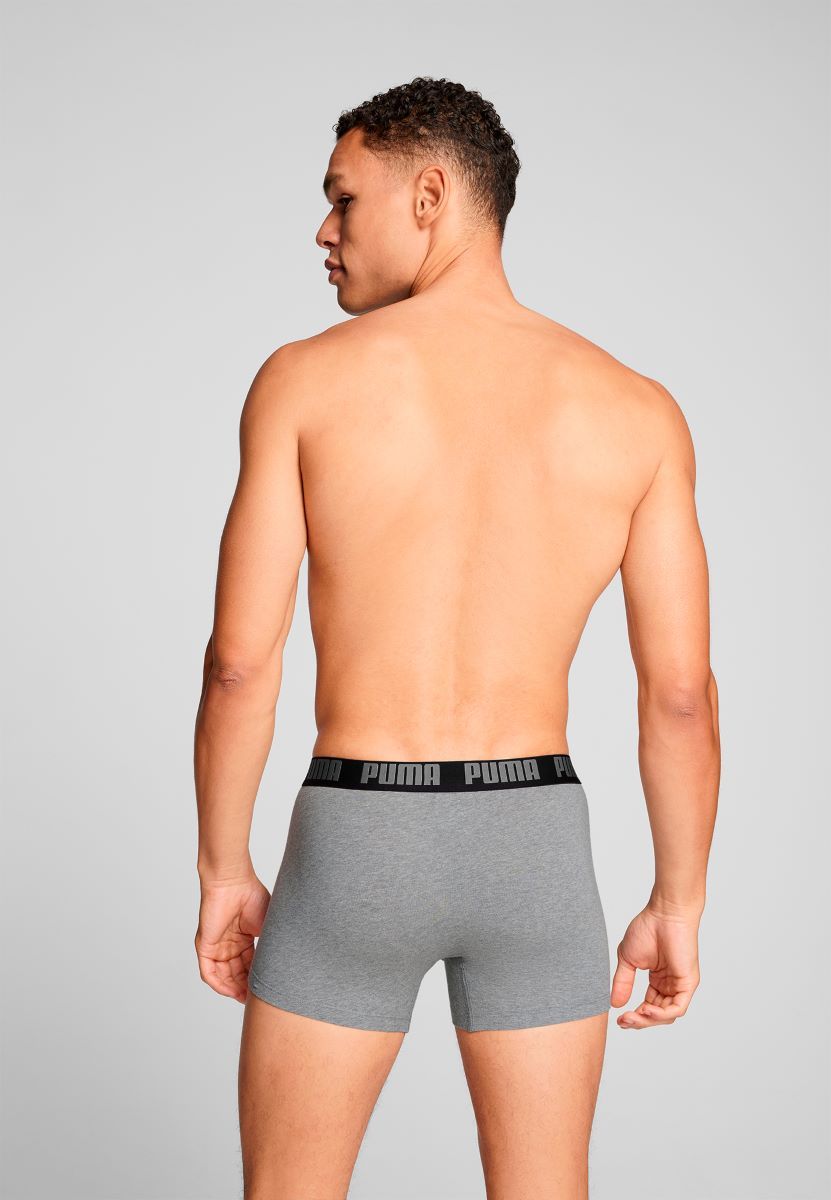 Puma Boxershorts Everyday Basic 2-pack Grey Melange / Black