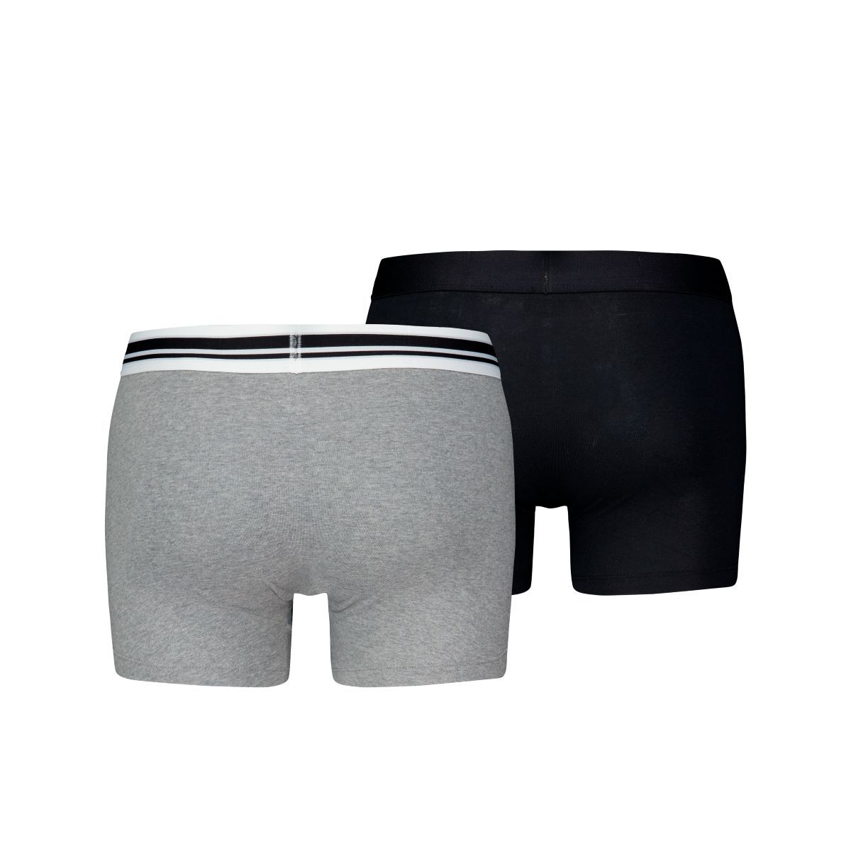 Puma Boxershorts Everyday Placed Logo 2-pack Grey Melange / Black