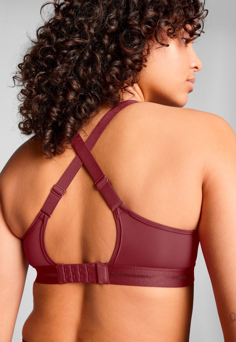 Puma Dames Sport Top Padded Burgundy