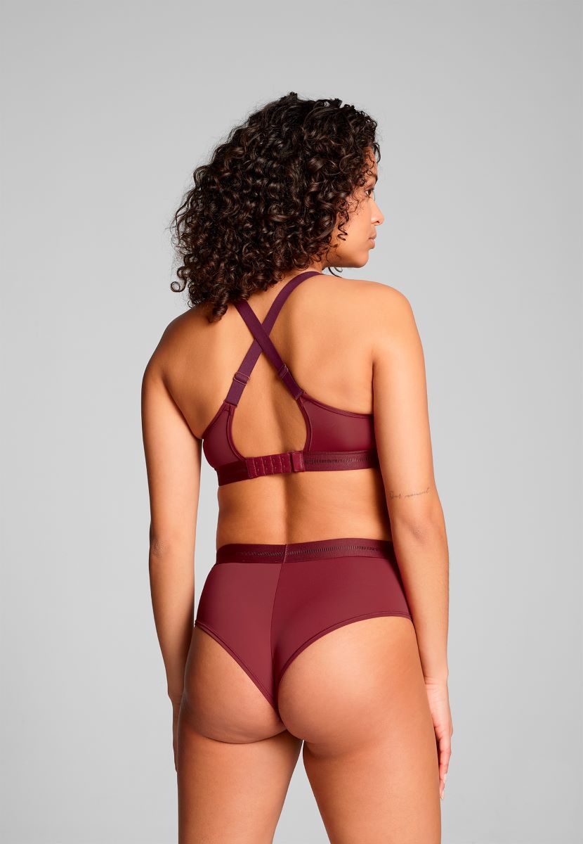 Puma Dames Sport Top Padded Burgundy