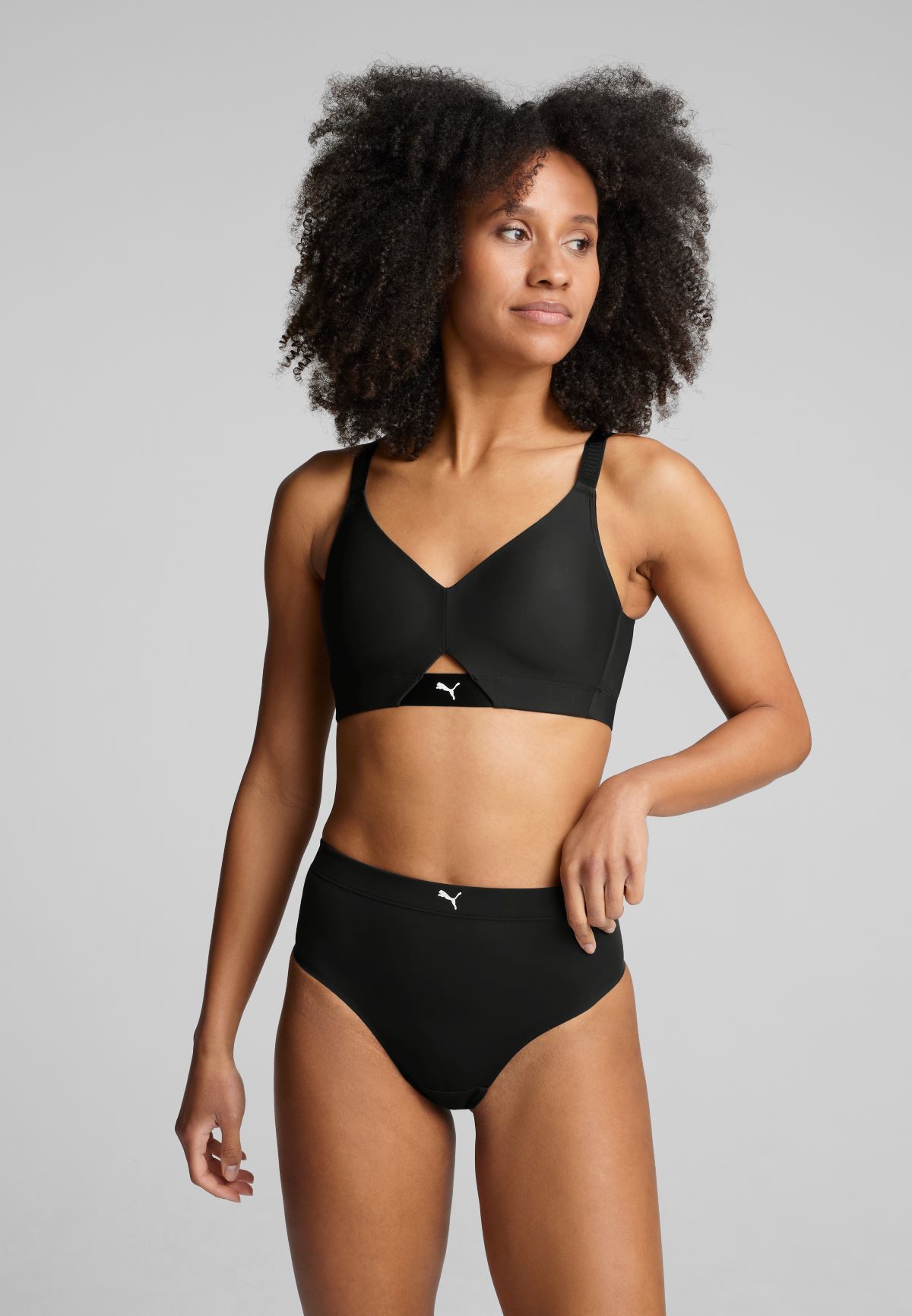 Puma Sport Brazilian High Waist 2-pack Zwart