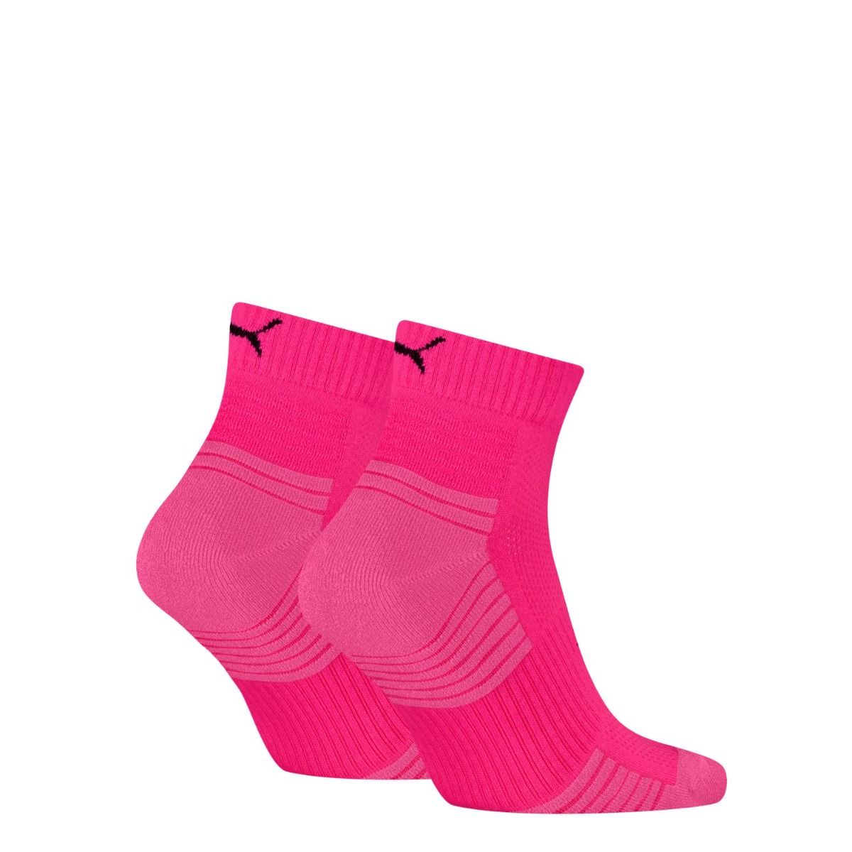 Puma Sport Cushioned Quartersokken 6-pack Roze