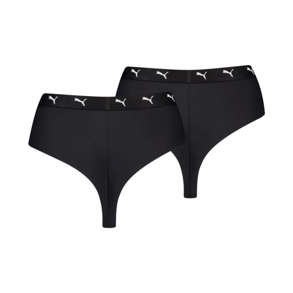 Puma Sport String High Waist 2-pack Zwart